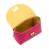Luka 26-106 D magenta női bőr kézitáska, válltáska 19 x 13 x 9 cm