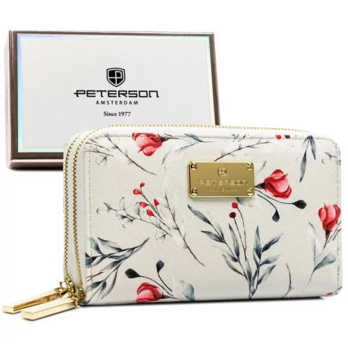 Peterson PTN 007-F8 mintás női rostbőr pénztárca