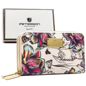 Peterson PTN 007-F8 mintás női rostbőr pénztárca