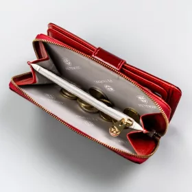 Peterson PTN 76116-SBR piros női marhabőr pénztárca