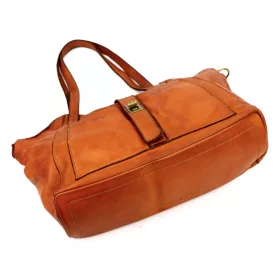 VS 048 konyak női bőr shopper 45 x 26 x 14 cm