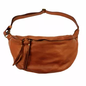 VS 019 konyak női bőr crossbody 40 x 20 x 14 cm