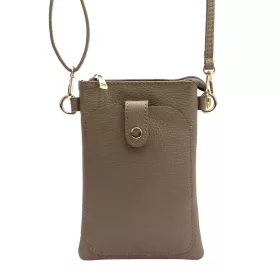   Luka 20-070 mogyoró női bőr telefontartó, partytáska 14 x 21 x 3.5 cm