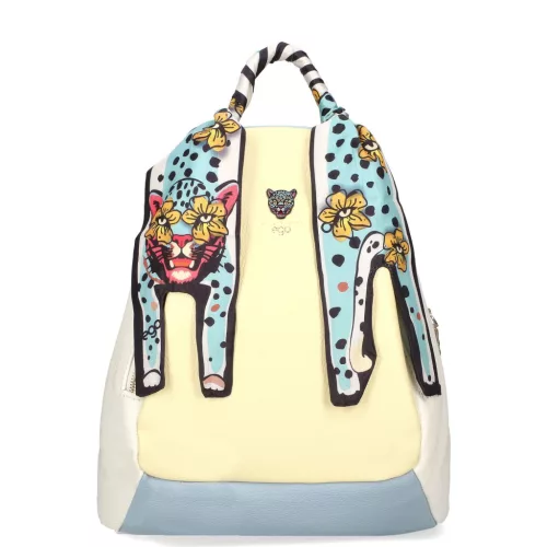 EGO ES0261WF 050026WL sárga női bőr hátizsák 28 x 24 x 12 cm