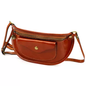   Florence 79 konyak női bőr oldaltáska, crossbody 21 x 11 x 7 cm