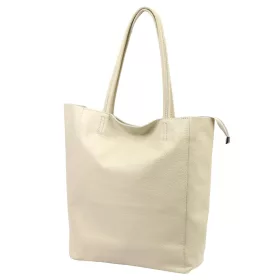   Luka 26-084 D bézs női bőr válltáska, shopper 40 x 37 x 13 cm