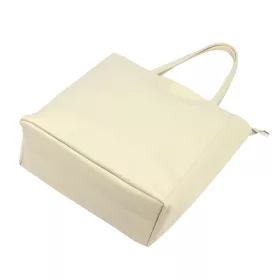   Luka 26-084 D bézs női bőr válltáska, shopper 40 x 37 x 13 cm