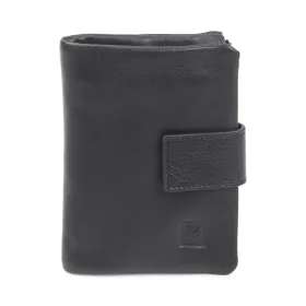   VerMari VER LW-16 fekete női bőr pénztárca 13 x 10 x 3,5 cm