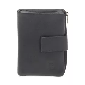  VerMari VER LW-18 fekete női bőr pénztárca 14 × 9 × 2,5 cm