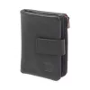 VerMari VER LW-18 fekete női bőr pénztárca 14 × 9 × 2,5 cm