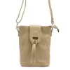 Luka 26-101 DOLLARO taupe női bőr kézitáska 16 x 21 x 6.5 cm
