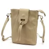 Luka 26-101 DOLLARO taupe női bőr kézitáska 16 x 21 x 6.5 cm