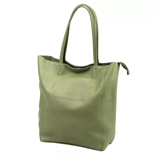 Luka 26-084 DOLLARO zöld női bőr kézitáska 40 x 37 x 13 cm