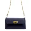 Luka 25-001 DOLLARO navy női bőr kézitáska 22 x 12.5 x 6 cm