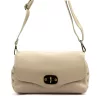 Luka 26-121 DOLLARO taupe női bőr kézitáska 30 x 16 x 12 cm
