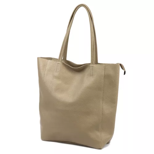 Luka 26-084 DOLLARO taupe női bőr kézitáska 40 x 37 x 13 cm