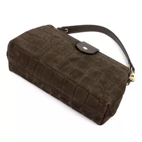   Luka 26-156 CROCO barna női bőr kézitáska 27 x 16 x 10 cm