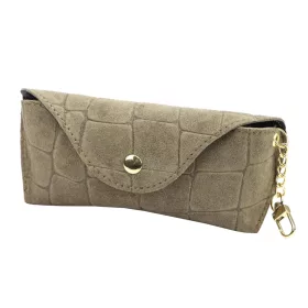   Florence BRE-13 CROCO taupe női marhabőr irattartó 18 x 8 x 4.5 cm