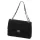 Camilla PREMIUM 10.017 MAXI fekete női velúr bőr bőr kézitáska, válltáska 32 x 20 cm