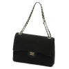 Camilla PREMIUM 10.017 MAXI fekete női velúr bőr bőr kézitáska, válltáska 32 x 20 cm