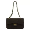 Camilla PREMIUM 10.017 MIDI barna női velúr bőr bőr kézitáska 28.5 x 17.5 x 10 cm