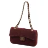 Camilla PREMIUM 10.017 MIDI bordó női velúr bőr bőr kézitáska 28.5 x 17.5 x 10 cm