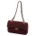 Camilla PREMIUM 10.017 MIDI bordó női velúr bőr bőr kézitáska 28.5 x 17.5 x 10 cm