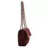 Camilla PREMIUM 10.017 MIDI bordó női velúr bőr bőr kézitáska 28.5 x 17.5 x 10 cm