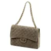 Camilla PREMIUM 10.017 MAXI mogyoróbarna női velúr bőr bőr kézitáska, válltáska 32 x 20 cm