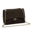 Camilla PREMIUM 10.017 MAXI barna női velúr bőr bőr kézitáska, válltáska 32 x 20 cm