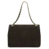 Camilla PREMIUM 10.017 MAXI barna női velúr bőr bőr kézitáska, válltáska 32 x 20 cm