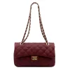 Camilla PREMIUM 10.018 MIDI SAVAGE bordó női bőr kézitáska 28.5 x 17.5 x 10 cm