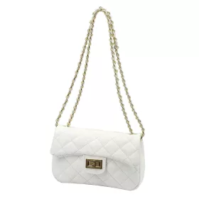   Camilla PREMIUM 10.018 MINI SAVAGE fehér női velúr bőr bőr kézitáska 21.5 x 14 x 8 cm