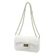 Camilla PREMIUM 10.018 MINI SAVAGE fehér női velúr bőr bőr kézitáska 21.5 x 14 x 8 cm
