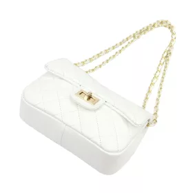   Camilla PREMIUM 10.018 MINI SAVAGE fehér női velúr bőr bőr kézitáska 21.5 x 14 x 8 cm