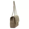Camilla PREMIUM 10.023 MAXI (10.017) taupe női velúr bőr bőr kézitáska 32 cm