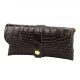 Florence ET-01 CROCO barna marhabőr irattartó 16.5 x 7.5 x 4 cm