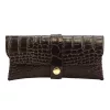 Florence ET-01 CROCO barna marhabőr irattartó 16.5 x 7.5 x 4 cm