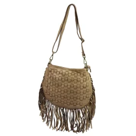 VS 039 taupe női bőr kézitáska 30 x 28 x 6 cm