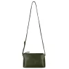 EL FORREST LB32-04 zöld női bőr kézitáska 24 x 15 x 8 cm