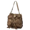 VS 067-090 taupe női bőr kézitáska, válltáska