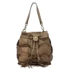 VS 067-090 taupe női bőr kézitáska, válltáska