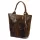 Luka 26-026 CROCO barna női bőr kézitáska 40 x 36 x 19 cm