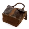 Luka 26-026 CROCO barna női bőr kézitáska 40 x 36 x 19 cm