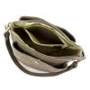 Luka 26-018 taupe női bőr kézitáska 21 x 20 x 11 cm