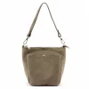 Luka 26-018 taupe női bőr kézitáska 21 x 20 x 11 cm