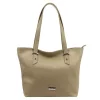 MiaMore 01-058 DOLLARO krém női bőr válltáska 40 x 30 x 12 cm
