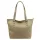 MiaMore 01-058 DOLLARO krém női bőr válltáska 40 x 30 x 12 cm