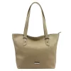 MiaMore 01-058 DOLLARO krém női bőr válltáska 40 x 30 x 12 cm