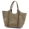 Luka 26-068 taupe női bőr válltáska 45 x 30 x 16 cm